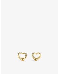 Tiffany & Co. - Elsa Peretti Open Heart Stud Earrings - Lyst