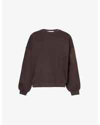 FRAME - Travel Crewneck Cotton-Blend Jersey Sweatshirt - Lyst