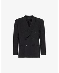 Giorgio Armani - Double-breasted Notched-lapel Regular-fit Woven Blazer - Lyst