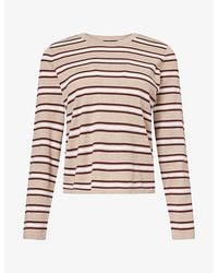Rails - Davie Striped Cotton And Cashmere Top - Lyst