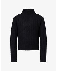 Rick Owens - Ribbed Turtle-Neck Cashmere-Blend Jumper - Lyst