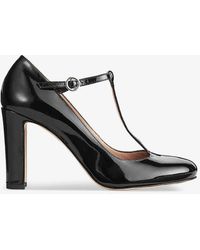 LK Bennett - Annalise T-bar Patent-leather Court Shoes - Lyst