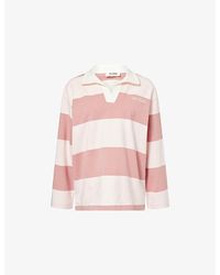 4th & Reckless - Hailey Rugby Striped Cotton Top - Lyst