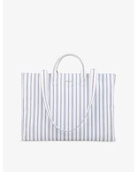 Sandro - Stripe Cotton Tote Bag - Lyst