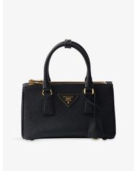 Prada - Galleria Mini Leather Tote Bag - Lyst