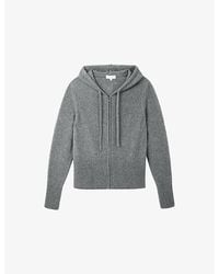 The White Company - Relaxed-Fit Zip-Through Cotton-Blend Hoody - Lyst