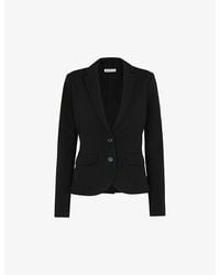 Whistles - Slim Tailored Cotton Blazer - Lyst
