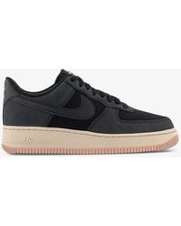 Nike - Air Force 1 '07 Logo-embellished Suede And Mesh Low-top Trainers - Lyst