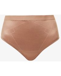 Spanx - Thinstincts 2.0 High-rise Stretch-woven Thong X - Lyst