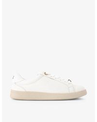 KG by Kurt Geiger - Eliza Brand-Plaque Faux-Leather Low-Top Trainers - Lyst