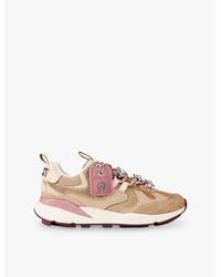 Kurt Geiger - Kurt Runner Suede And Mesh Trainers - Lyst