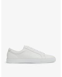 Reiss - Luca Leather Low-Top Trainers - Lyst