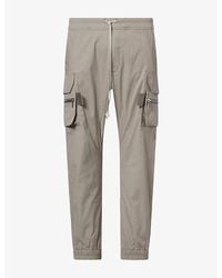 Rick Owens - Mastodon Drawstring Cotton-Blend Cargo Pants - Lyst