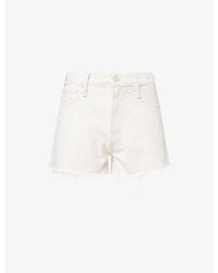 Mother - The Dodger Frayed Denim Shorts - Lyst