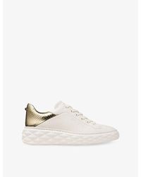 Jimmy Choo - Diamond Maxi F Ii Leather Low-Top Trainers - Lyst