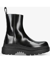 Bottega Veneta - Highway Patent-leather Ankle Boots - Lyst