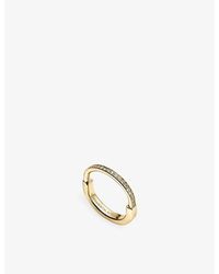 Tiffany & Co. - Lock 18Ct- And 0.17Ct Diamond Ring - Lyst