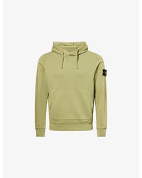 Stone Island - Kangaroo-Pocket Brand-Badge Cotton-Jersey Hoody - Lyst