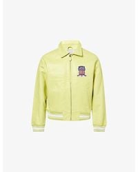 Avirex - Icon Brand-Motif Regular-Fit Leather Jacket - Lyst