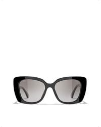 Chanel - Rectangle Sunglasses - Lyst