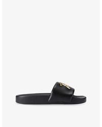 Kurt Geiger - Meena Kurt Faux-Leather Slides - Lyst