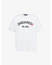 DSquared² - Milano Logo-print Relaxed-fit Cotton-jersey T-shirt X - Lyst