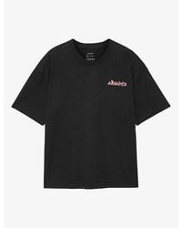 AllSaints - Stanza Logo-Print Cotton T-Shirt - Lyst