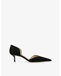 Victoria Beckham - Angle D'Orsay 55 Suede Pumps - Lyst