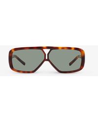 Saint Laurent - Ys000434 Sl 569 Y Pilot-frame Acetate Sunglasses - Lyst