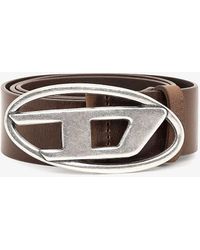 DIESEL - B-1dr Logo-buckle Leather Belt - Lyst