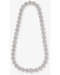 Hatton Labs - Xl Daisy Tennis Chain Cubic-zirconia 925 Sterling- Necklace - Lyst