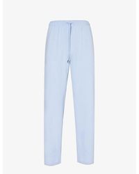 Derek Rose - Basel Relaxed-Fit Stretch-Woven Pyjama Bottoms - Lyst