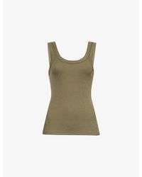 Rag & Bone - The Essential Stretch-Rib Cotton Tank Top - Lyst