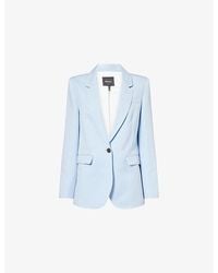 ME+EM - Sharp Shoulder Cotton And Linen Jacket - Lyst