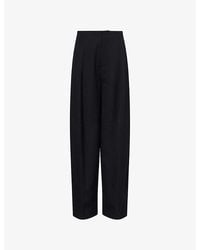 Victoria Beckham - Eugenie Tailored Virgin-Wool Trousers - Lyst