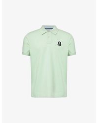 Sandbanks - Brand-patch Crewneck Organic-cotton Polo Shirt Xx - Lyst