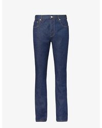 Gucci - Brand-embossed Mid-rise Straight-leg Jeans - Lyst