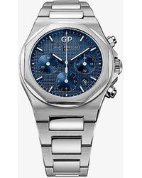 Girard-Perregaux - 81020-11-431-11a Laureato Chronograph Stainless-steel Automatic Watch - Lyst