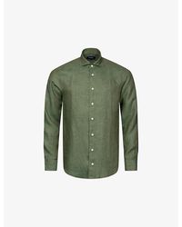 Eton - Solid Slim-fit Linen Shirt - Lyst