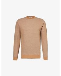 John Smedley - Crewneck Knitted Relaxed-fit Wool Jumper - Lyst