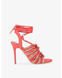 Carvela Kurt Geiger - Marina Faux-Leather Heeled Sandals - Lyst