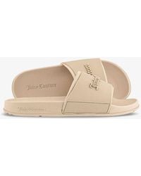 Juicy Couture - Breanna Logo-embossed Rubber Sliders - Lyst