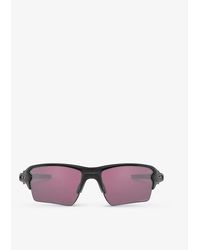 Oakley Oo9188-b559 Flaktm 2.0 Xl O Mattertm Rectangular-framed Sunglasses - Black