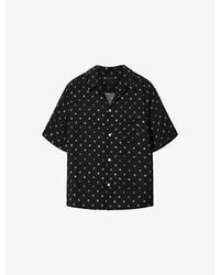 AllSaints - Upton Dotted Woven Shirt - Lyst