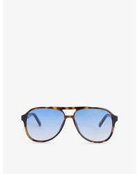 Le Specs - Tragic Magic Aviator-Frame Acetate Sunglasses - Lyst