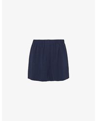 Theory - Stripe-weave Regular-fit Woven Shorts X - Lyst