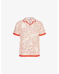 Orlebar Brown - Hibbert Floral-print Regular-fit Woven Shirt Xx - Lyst