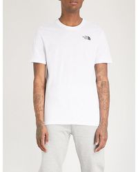 The North Face - Back Logo-print Cotton-jersey T-shirt - Lyst