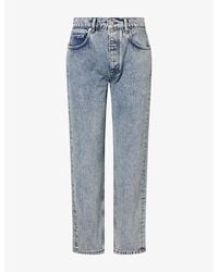Anine Bing - Kate High-Rise Straight-Leg Denim Jeans - Lyst