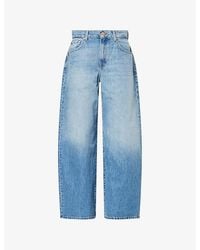 7 For All Mankind - Bonnie Barrel-Leg Denim Jeans - Lyst